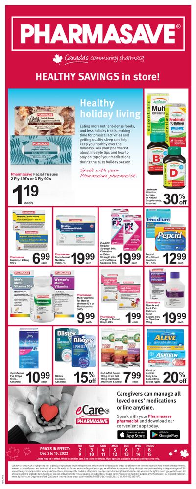 Pharmasave (West) Flyer December 2 to 15