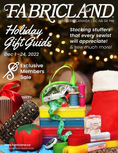Fabricland (West) Holiday Gift Guide December 1 to 24