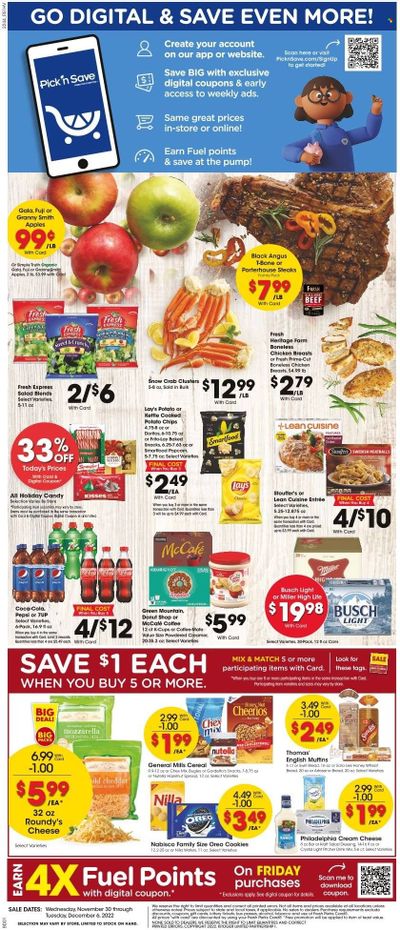 Pick ‘n Save (WI) Weekly Ad Flyer Specials November 30 to December 6, 2022