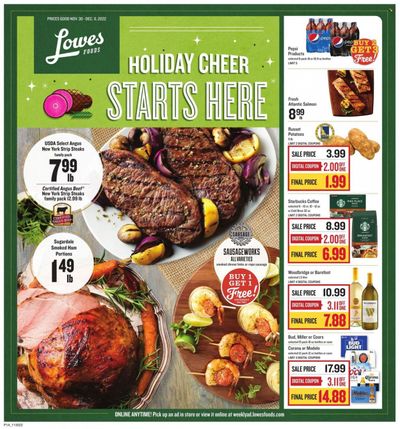 Lowes Foods (NC, SC) Weekly Ad Flyer Specials November 30 to December 6, 2022