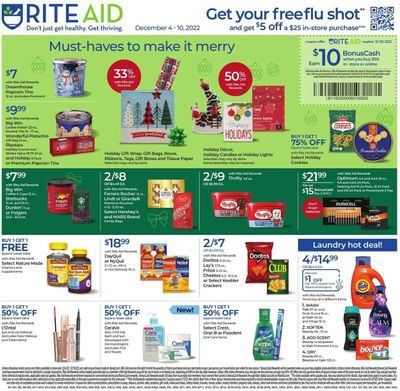 RITE AID Weekly Ad Flyer Specials December 4 to December 10, 2022