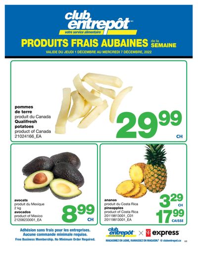 Wholesale Club (ON) Fresh Deals of the Week Flyer December 1 to 7