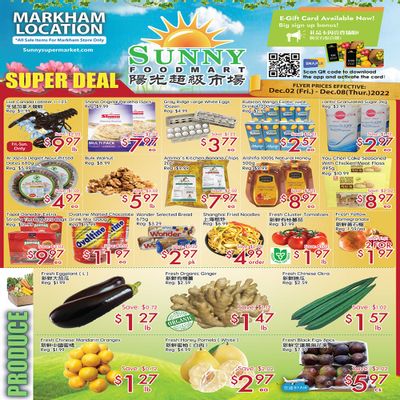 Sunny Foodmart (Markham) Flyer December 2 to 8 Sunny Foodmart (Markham) Flyer December 2 to 8