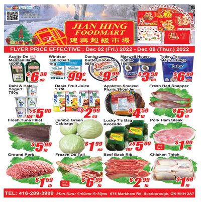 Jian Hing Foodmart (Scarborough) Flyer December 2 to 8