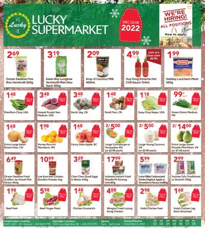 Lucky Supermarket (Calgary) Flyer December 2 to 8