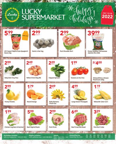 Lucky Supermarket (Winnipeg) Flyer December 2 to 8