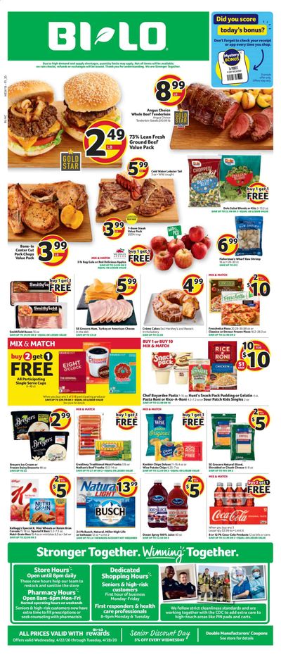 BI-LO Weekly Ad & Flyer April 22 to 28
