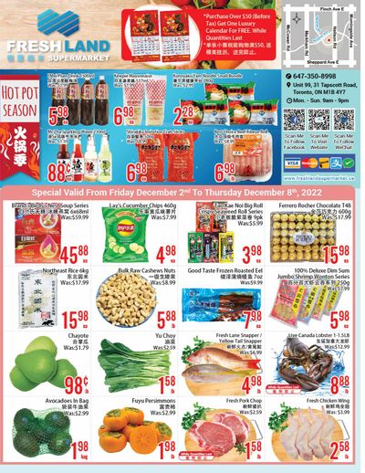 FreshLand Supermarket Flyer December 2 to 8