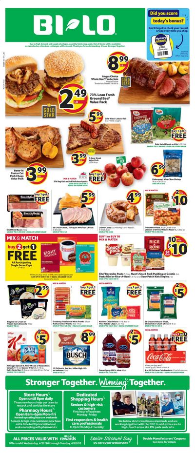 BI-LO Weekly Ad & Flyer April 22 to 28
