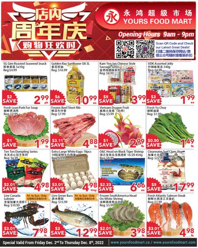 Yours Food Mart Flyer December 2 to 8