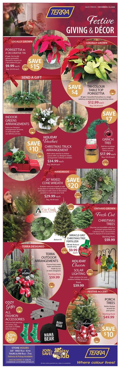 Terra Greenhouses Flyer December 2 to 8