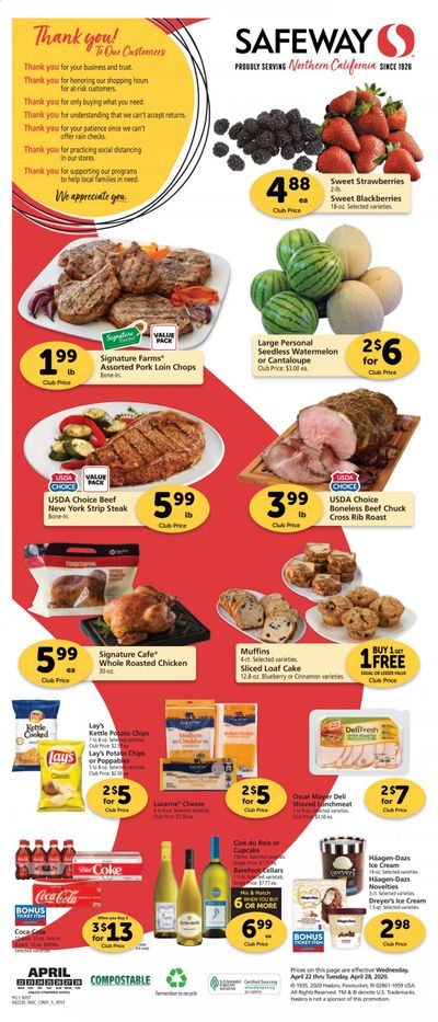 Safeway Weekly Ad & Flyer April 22 to 28