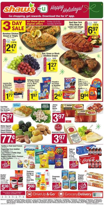 Shaw’s (MA, ME, NH, RI, VT) Weekly Ad Flyer Specials December 2 to December 8, 2022