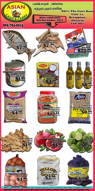 Asian Cash & Carry Flyer December 2 to 8