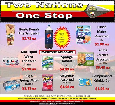 Two Nations One Stop Flyer December 2 to 8