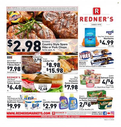 Redner's Markets (DE, MD, PA) Weekly Ad Flyer Specials December 1 to December 7, 2022