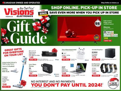 Visions Electronics Gift Guide Flyer December 2 to 8