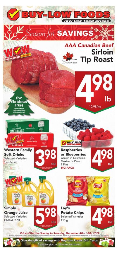 Buy-Low Foods Flyer December 4 to 10