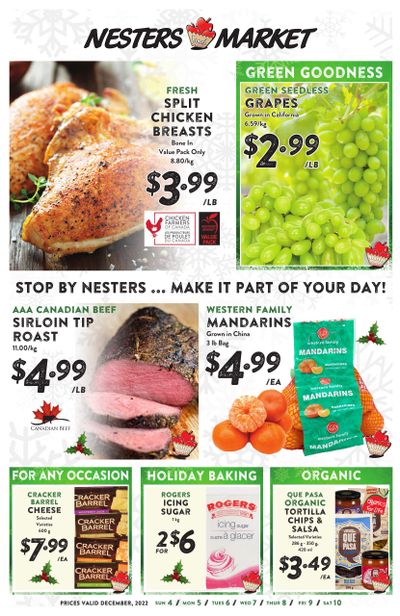 Nesters Market Flyer December 4 to 10