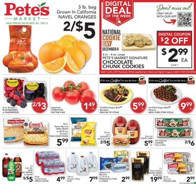 Pete's Fresh Market (IL) Weekly Ad Flyer Specials November 30 to December 6, 2022