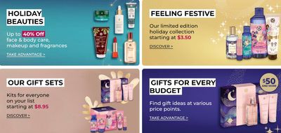 Yves Rocher Canada Holiday Deals: Save Up to 40% OFF Holiday Beauties + FREE Gift w/ Orders $50