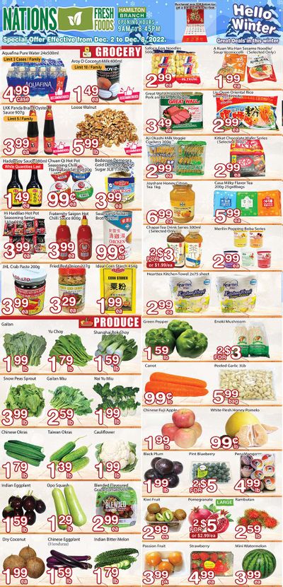 Nations Fresh Foods (Hamilton) Flyer December 2 to 8