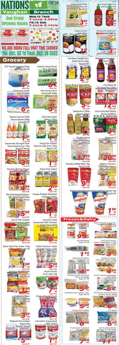 Nations Fresh Foods (Vaughan) Flyer December 2 to 8