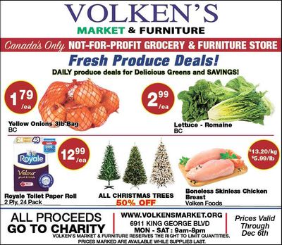 Volken's Market & Furniture Flyer November 30 to December 6