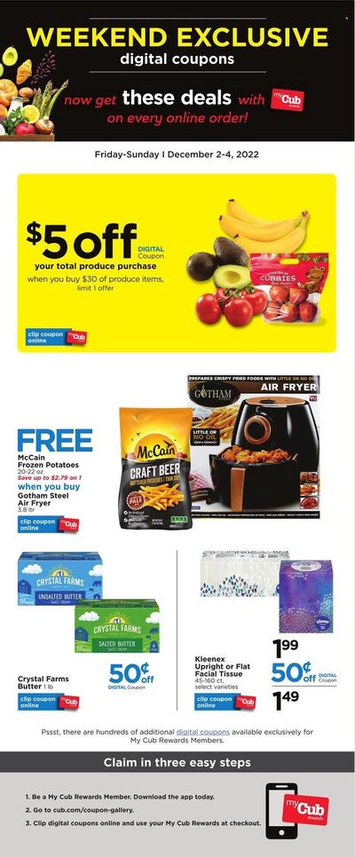 Cub Foods (MN) Weekly Ad Flyer Specials December 2 to December 4, 2022
