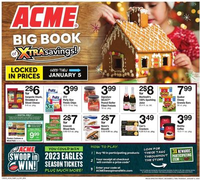 ACME (DE, NJ, NY, PA) Weekly Ad Flyer Specials December 2 to January 5, 2023