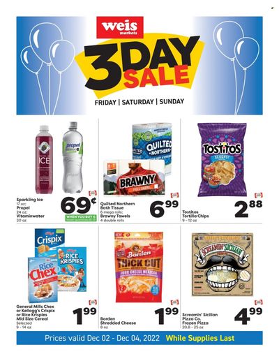 Weis (MD, NY, PA) Weekly Ad Flyer Specials December 2 to December 4, 2022