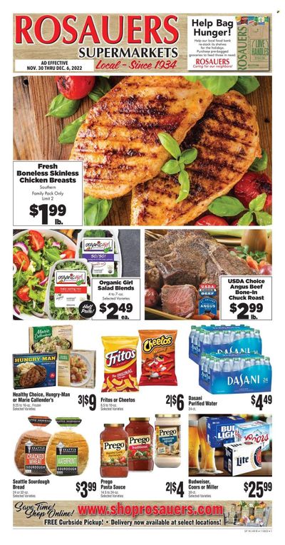 Rosauers (ID, MT, OR, WA) Weekly Ad Flyer Specials November 30 to December 6, 2022