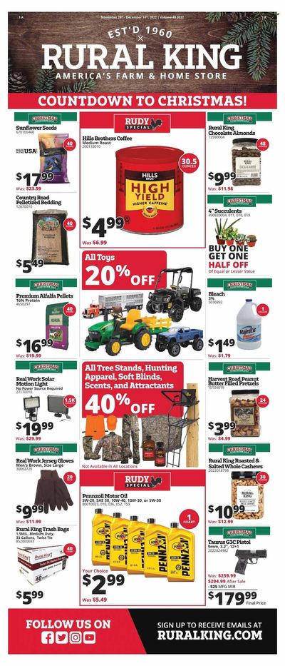 Rural King Weekly Ad Flyer Specials November 28 to December 14, 2022
