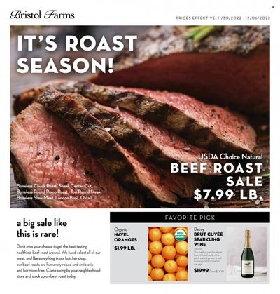 Bristol Farms (CA) Weekly Ad Flyer Specials November 30 to December 6, 2022