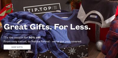 Tip Top Canada Holiday Sale: Save 40% OFF Gifts + Up to 60% OFF Clearance