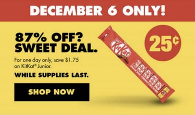 No Frills Canada: 9 Count Nestle KitKat Junior 25 Cents December 6th Only!