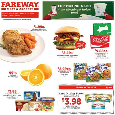 Fareway (IA) Weekly Ad Flyer Specials December 5 to December 10, 2022