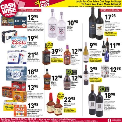 Cash Wise Liquor Only (MN) Weekly Ad Flyer Specials December 4 to December 10, 2022