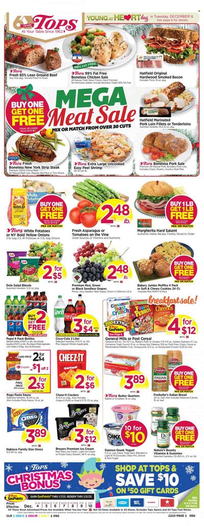Tops Weekly Ad Flyer Specials December 4 to December 10, 2022