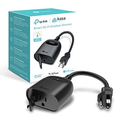 Kasa Smart Outdoor Dimmer Plug by TP-Link (KP405) - IP64 Waterproof Plug for Outdoor String Lights, Works with Alexa, Long Wi-Fi Range, 2.4GHz WiFi Required, No Hub Required, ETL Certified $19.99 (Reg $36.99)