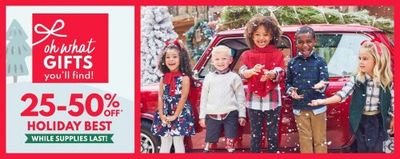 Carter’s OshKosh B’gosh Canada Deals: Save 25% – 50% OFF Holiday Styles + Up to 70% OFF PJs