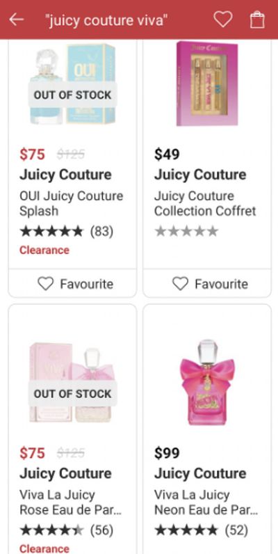 Shoppers Drug Mart Canada: Select Juicy Couture Fragrances on Clearance for 40% Off
