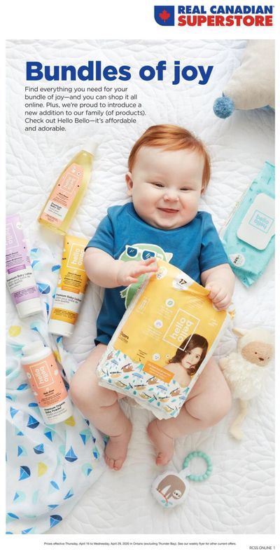 Real Canadian Superstore Baby Flyer April 16 to 29