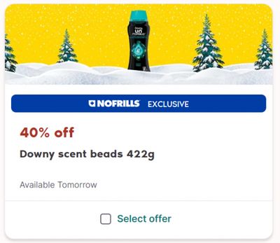 No Frills 24 Days of Hauliday Yays Offers Day 7: Get 40% off Downy Scented Beads 422g
