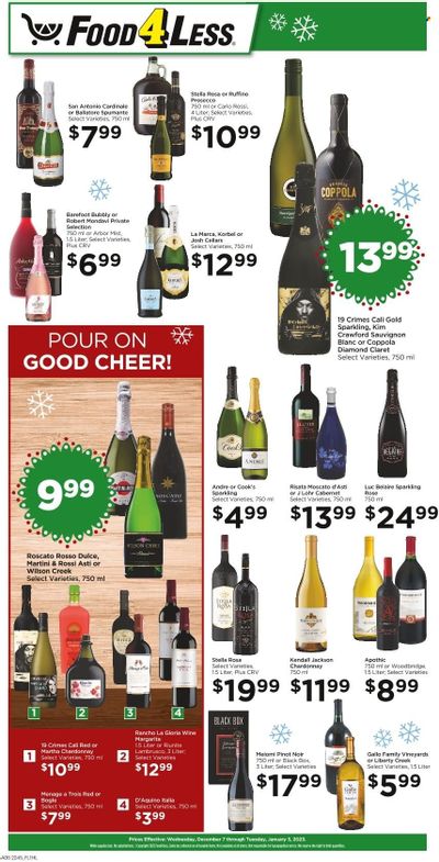 Food 4 Less (CA) Weekly Ad Flyer Specials December 7 to January 3, 2023
