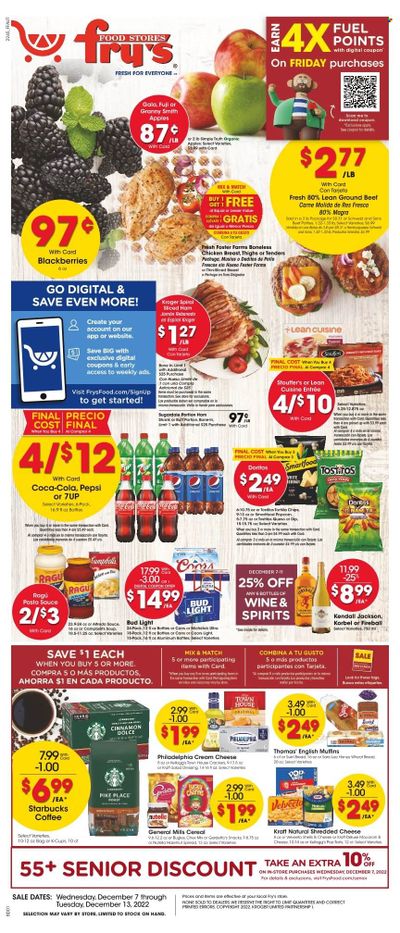 Fry’s (AZ) Weekly Ad Flyer Specials December 7 to December 13, 2022