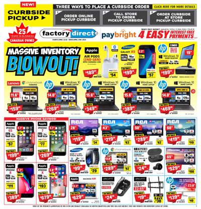 Factory Direct Flyer April 22 to 29
