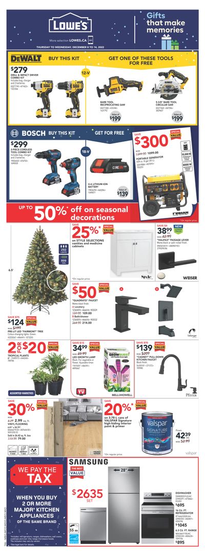 Lowe's (ON) Flyer December 8 to 14
