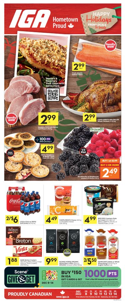 IGA (West) Flyer December 8 to 14