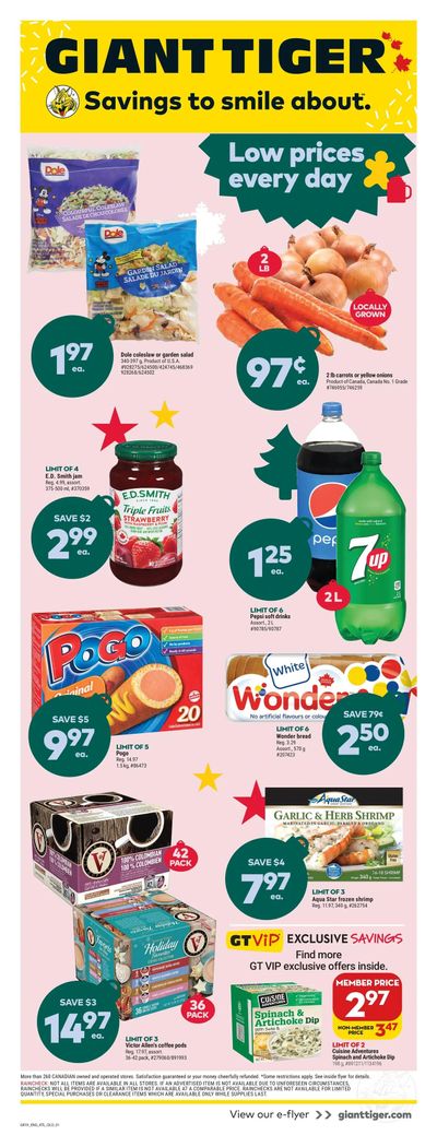 Giant Tiger (Atlantic) Flyer December 7 to 13